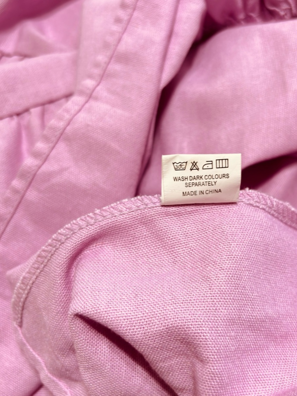 Petal & Pup Ruffle Sleeve Tiered Cotton/Linen Lilac Babydoll Mini Dress Size 2 - Picture 8 of 10